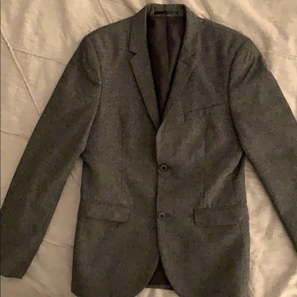 dark grey skinny suit